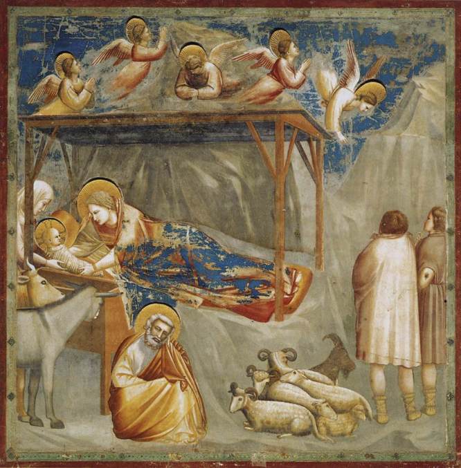  Giotto " Nativity" - fresco ca 1304, Scrovegni (Arena) Chapel, Padua, Italy