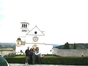 Us with San Fransesco church in the background.